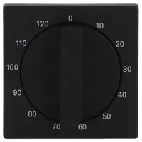 Busch-Jaeger draaiknop tijdschakelaar 120 min Future Linear zwart mat (1771-885-103)