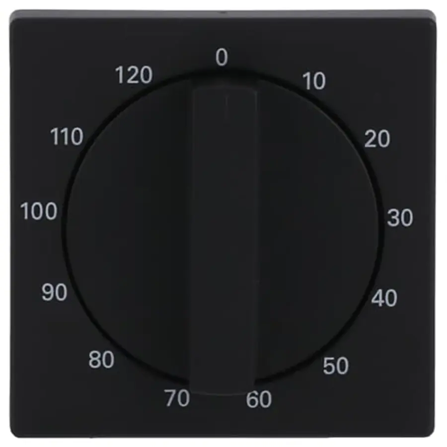 Busch-Jaeger draaiknop tijdschakelaar 120 min Future Linear zwart mat (1771-885-103)