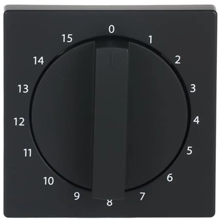 Busch-Jaeger draaiknop tijdschakelaar 15 min Future Linear zwart mat (1770-885-103)