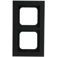 Busch-Jaeger afdekraam 2-voudig Axcent zwart mat (1722-275)