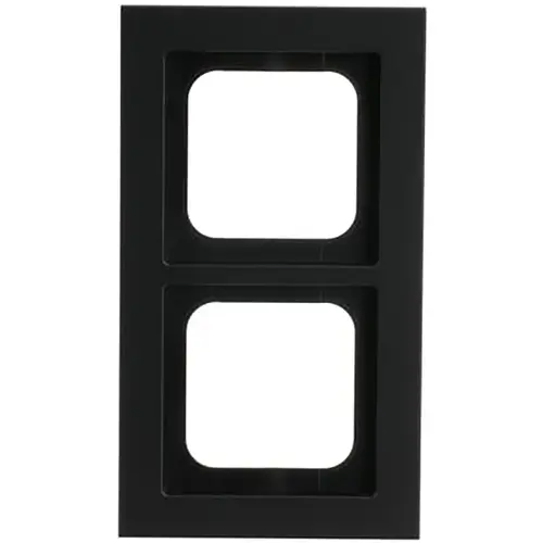 Busch-Jaeger afdekraam 2-voudig Axcent zwart mat (1722-275)