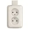 Busch-Jaeger wandcontactdoos 2-voudig randaarde met plaat opbouw AP plus wit (202 APJW) Busch-Jaeger wandcontactdoos 2-voudig randaarde met plaat opbouw AP plus wit (202 APJW)
