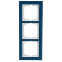 Busch-Jaeger afdekraam 3-voudig Axcent glas oceaan (1723-228)