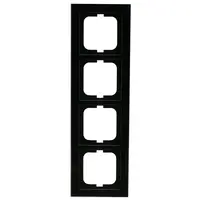 Busch-Jaeger afdekraam 4-voudig Axcent glas zwart (1724-245)