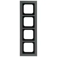 Busch-Jaeger afdekraam 4-voudig Axcent platin (1724-270)