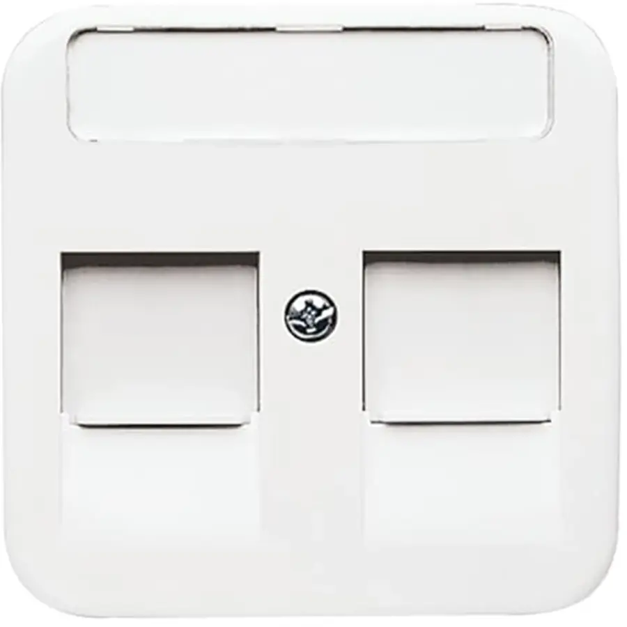 Busch-Jaeger centraalplaat modular jack 2-voudig Reflex SI (1800-214)