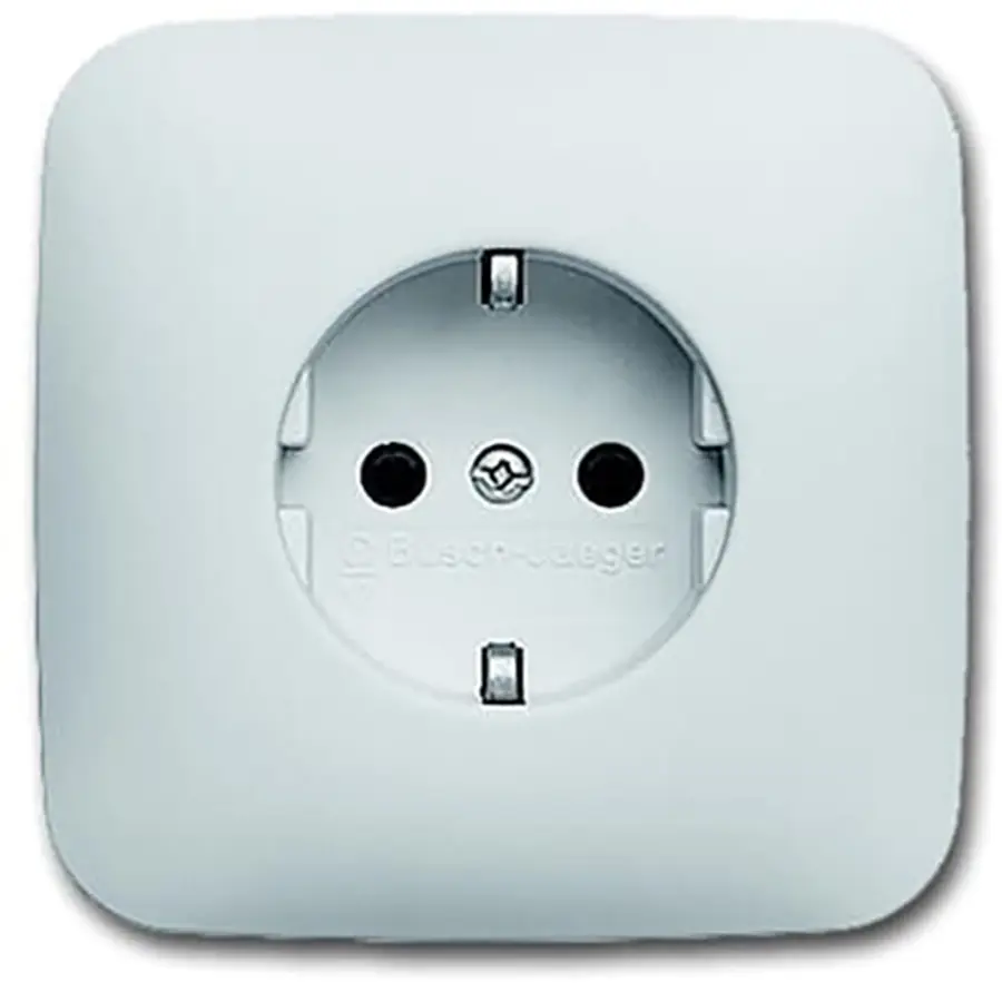 Busch-Jaeger wandcontactdoos randaarde volle afdekplaat Reflex SI (20 EUJR-214-503)