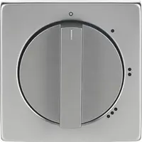 Busch-Jaeger draaiknop driestandenschakelaar met nul Pure Stainless Steel (2542 DR/01-866)