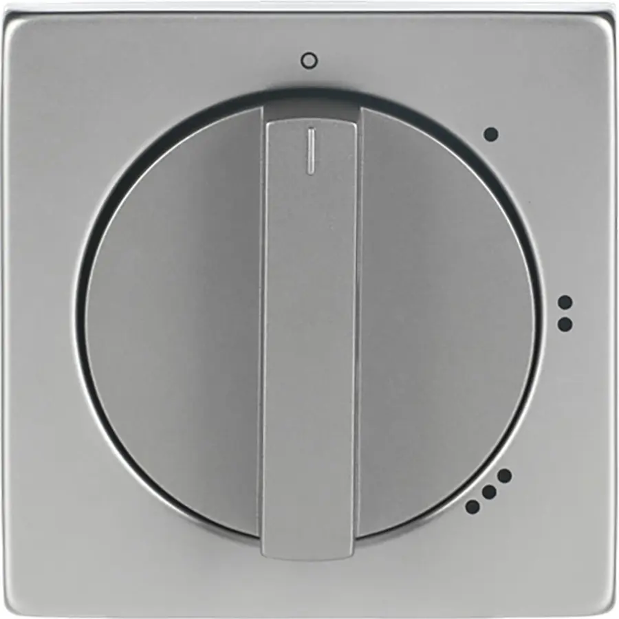 Busch-Jaeger draaiknop driestandenschakelaar met nul Pure Stainless Steel (2542 DR/01-866)