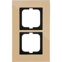 Busch-Jaeger afdekraam 2-voudig Carat goud (1722-823-101)