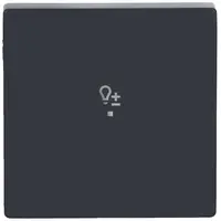 Busch-Jaeger bedieningswip 1-voudig met symbool dimmer Future Linear antraciet glans (6234-10-81)