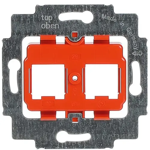 Busch-Jaeger draagring met oranje inzet (1819) Busch-Jaeger draagring met oranje inzet (1819)