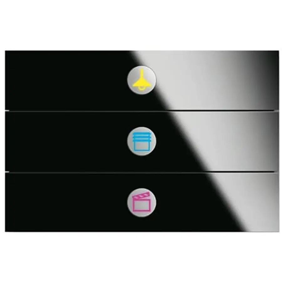 Busch-Jaeger KNX priOn sensor 3v c-glas zwart (6342-825-101)