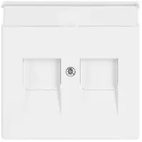 Busch-Jaeger centraalplaat modular jack 2-voudig studiowit ma (1800-884)