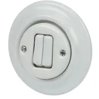 Busch-Jaeger serieschakelaar porselein Decento (2002/5 UJ-64)