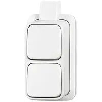 Busch-Jaeger wissel/wisselschakelaar K/P-25 opbouw AP plus wit (2601/6/2601/6 APJW)