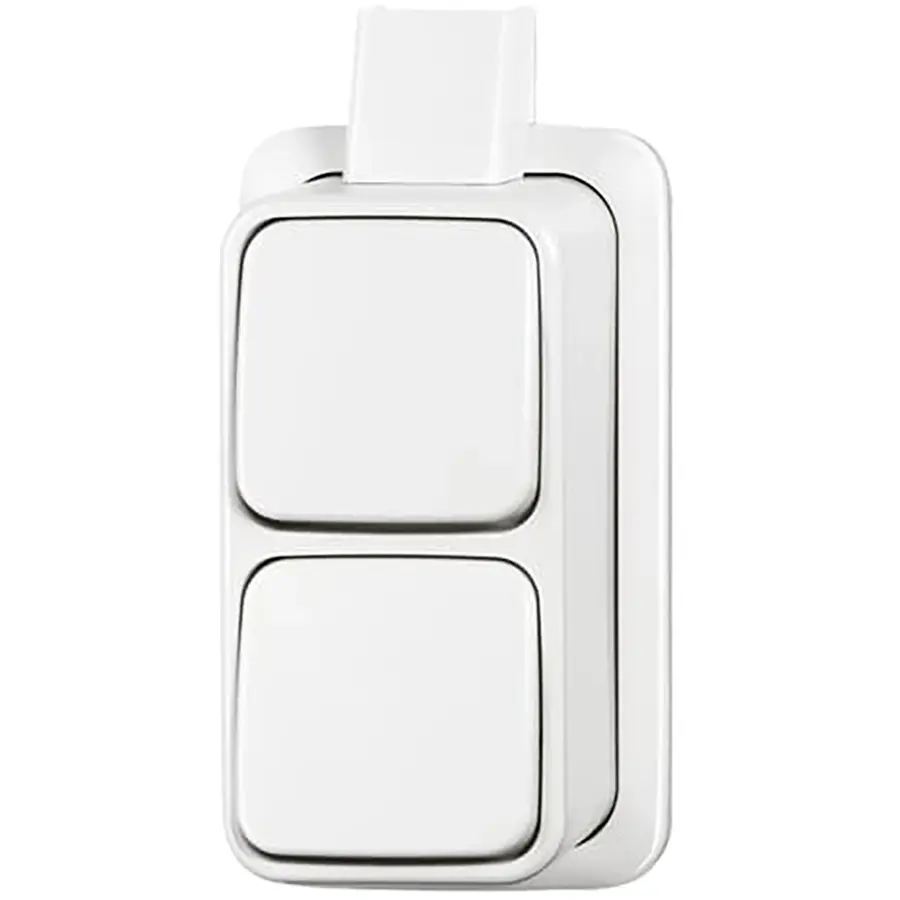 Busch-Jaeger wissel/wisselschakelaar K/P-25 opbouw AP plus wit (2601/6/2601/6 APJW)