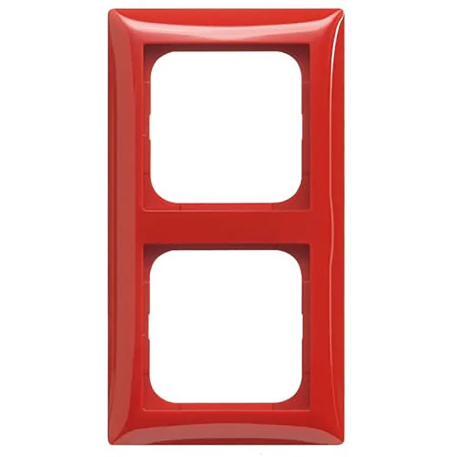 Busch-Jaeger afdekraam 2-voudig Balance SI rood (1722-917)