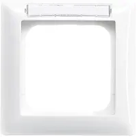 Busch-Jaeger afdekraam met tekstkader 1-voudig Balance SI wit glans (1721 NS-914)