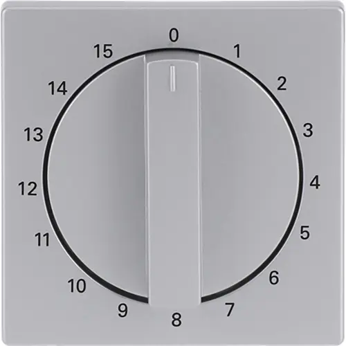 Busch-Jaeger draaigreep tijdschakelaar 15 min Future Linear aluzilver mat (1770-83-103)