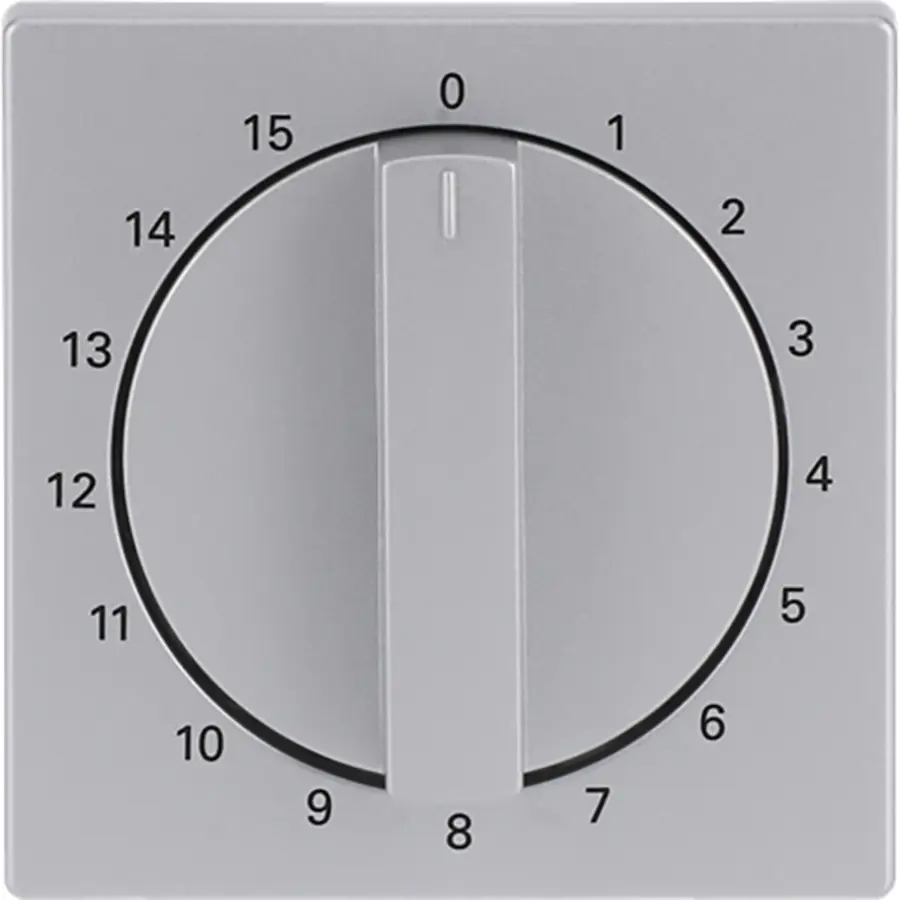 Busch-Jaeger draaigreep tijdschakelaar 15 min Future Linear aluzilver mat (1770-83-103)