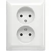 Busch-Jaeger wandcontactdoos 2-voudig zonder randaarde kindveilig voor enkele inbouwdoos Balance SI wit glans (202 UJRB-914) Busch-Jaeger wandcontactdoos 2-voudig zonder randaarde kindveilig voor enkele inbouwdoos Balance SI wit glans (202 UJRB-914)