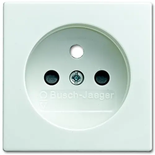 Busch-Jaeger centraalplaat voor wandcontactdoos met penaarde Balance SI wit glans (2399 UCB-914-500)