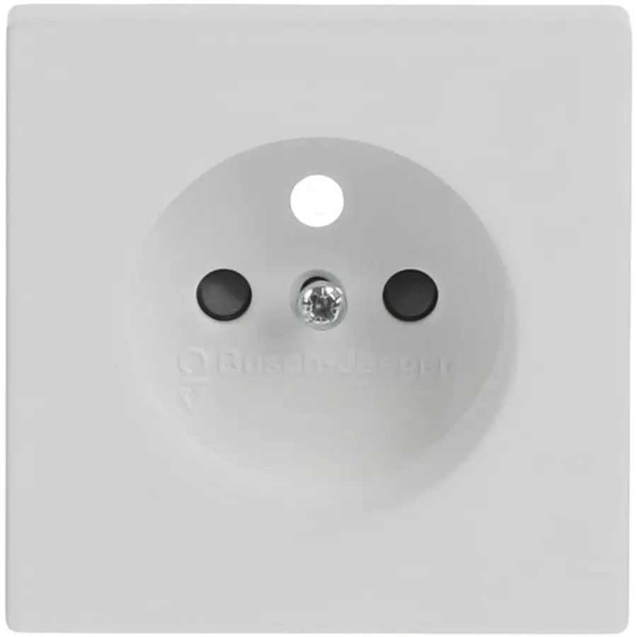 Busch-Jaeger centraalplaat voor wandcontactdoos met penaarde Future Linear studiowit mat (2399 UCKS-884)