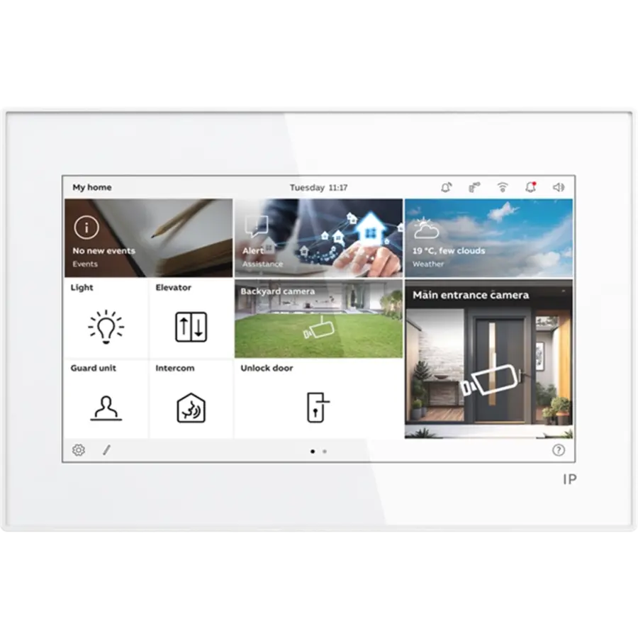 Busch-Jaeger ABB-Welcome IP binnenpost Touch Lite 7 inch met kleurenscherm kleur wit (H8249-1W)
