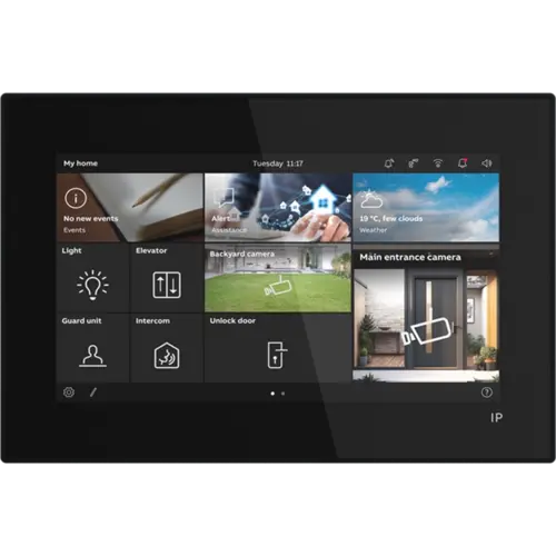 Busch-Jaeger ABB-Welcome IP binnenpost Touch Lite 7 inch met kleurenscherm kleur zwart (H8249-1B)
