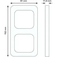 Busch-Jaeger afdekraam 2-voudig Standaard SI (2512-212-506)