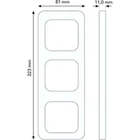 Busch-Jaeger afdekraam 3-voudig Standaard SI (2513-212-506)
