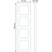 Busch-Jaeger afdekraam 4-voudig Standaard SI (2514-212-500)