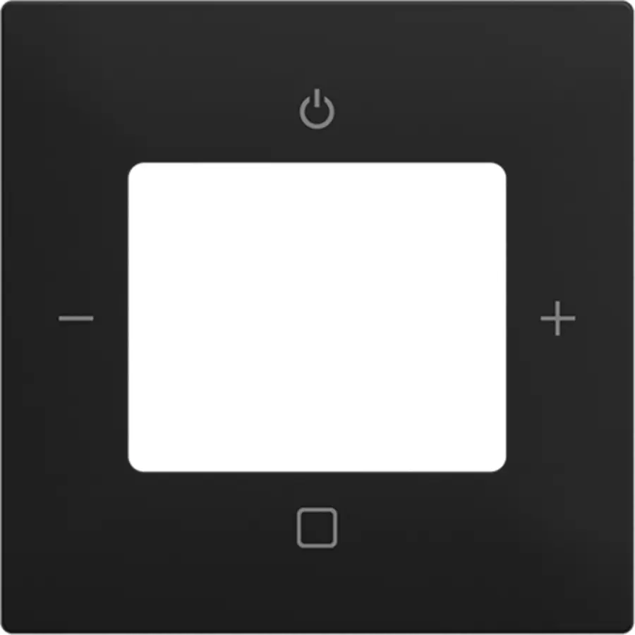 Busch-Jaeger centraalplaat tbv digitale radio Balance SI zwart mat (8252-915-101)