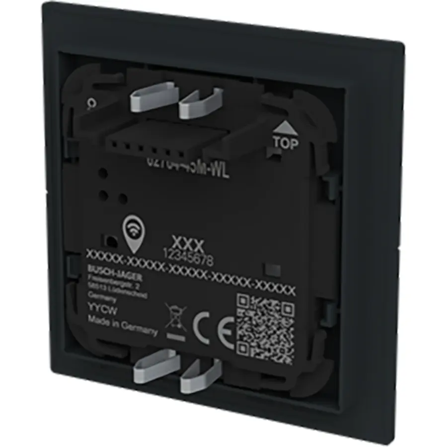 Busch-Jaeger opzetstuk wachter 180 flex comfort-sensor met multilens draadloos Art Linear zwart mat (62764-45M-WL)