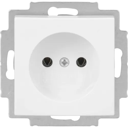 Busch-Jaeger wandcontactdoos zonder randaarde Balance SI wit glans (2300 UC-914-500)