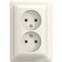 Busch-Jaeger wcd kv dubbel + plaat opb b-ap (202 APBJ-522-503)