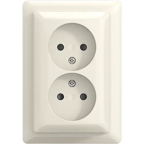 Busch-Jaeger wcd kv dubbel + plaat opb b-ap (202 APBJ-522-503)