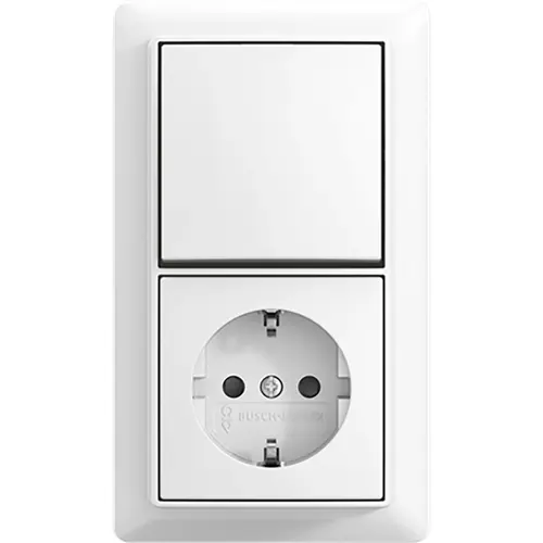 Busch-Jaeger combinatie ra kv wis + plaat o (2601/6/20 EAPBJ-524-503)