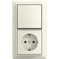 Busch-Jaeger combinatie ra kv wis + plaat o (2601/6/20 EAPBJ-522-503)