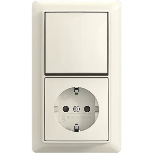 Busch-Jaeger combinatie ra kv wis + plaat o (2601/6/20 EAPBJ-522-503)