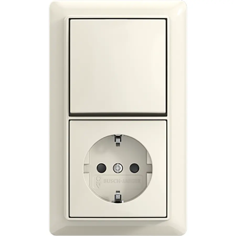 Busch-Jaeger combinatie ra kv wis + plaat o (2601/6/20 EAPBJ-522-503)