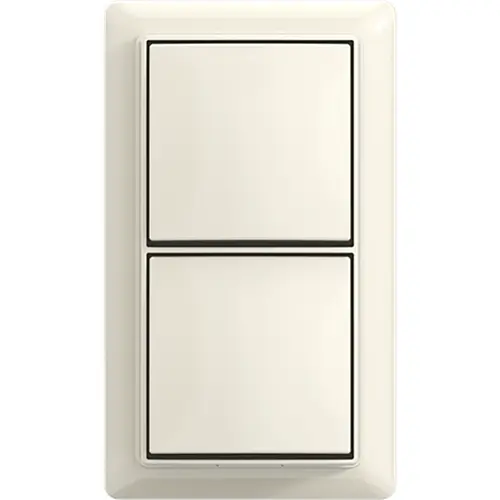 Busch-Jaeger schak wis/wis + plaat opb b-ap (2601/6/2601/6 APJ-522-503)