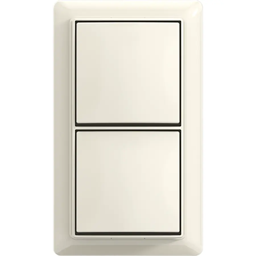 Busch-Jaeger schak wis/wis + plaat opb b-ap (2601/6/2601/6 APJ-522-503)