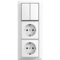 Busch-Jaeger combinatie ra kv 3v wis + plaa (2601/6/20/2 EAPBJ-524-503)