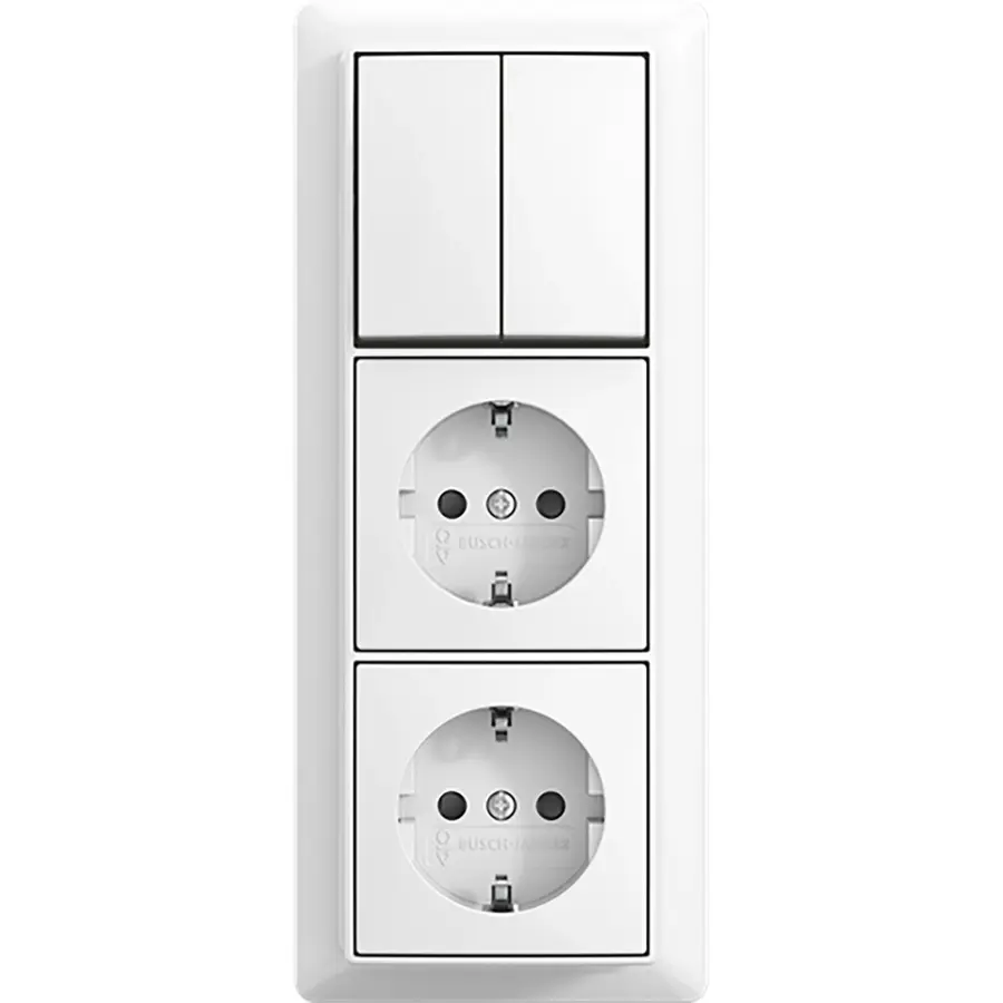 Busch-Jaeger combinatie ra kv 3v wis + plaa (2601/6/20/2 EAPBJ-524-503)