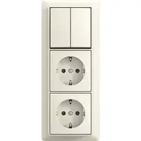 Busch-Jaeger combinatie ra kv 3v wis + plaa (2601/6/20/2 EAPBJ-522-503)