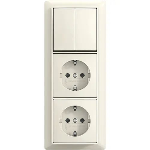 Busch-Jaeger combinatie ra kv 3v wis + plaa (2601/6/20/2 EAPBJ-522-503)