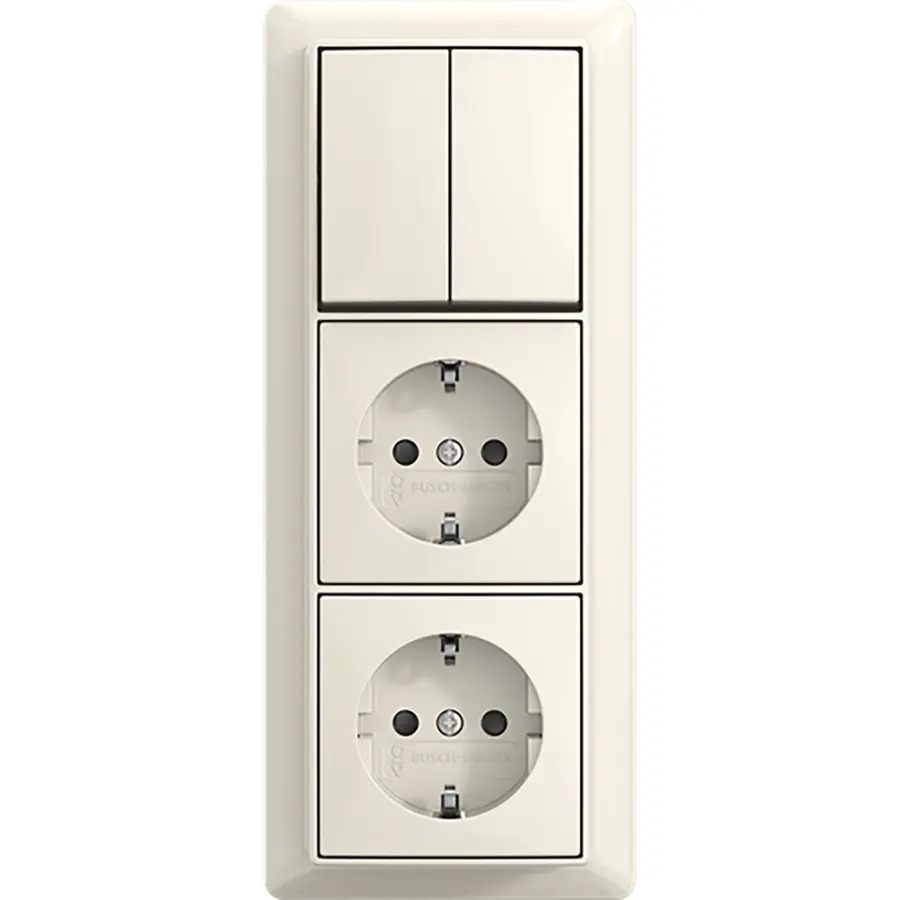 Busch-Jaeger combinatie ra kv 3v wis + plaa (2601/6/20/2 EAPBJ-522-503)