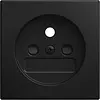 Busch-Jaeger centraalplaat voor wandcontactdoos met penaarde Balance SI zwart mat (2399 UCB-915-500)